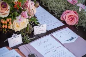 Kreative Drucksorten für die Hochzeit in Pink