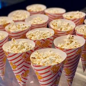 Tüten Popcorn für die Hochzeitsgäste